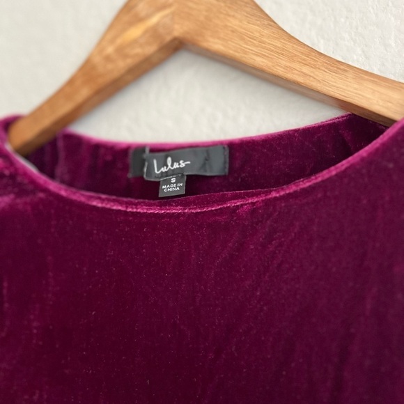 NWOT True Heart Mauve Purple Velvet Ruched Long Sleeve Bodycon Dress - Picture 6 of 7